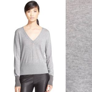 rag & bone | light gray v-neck sweater